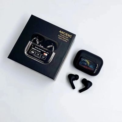 A9 Pro ANC Touch Screen Display Earbuds – Black_img_1
