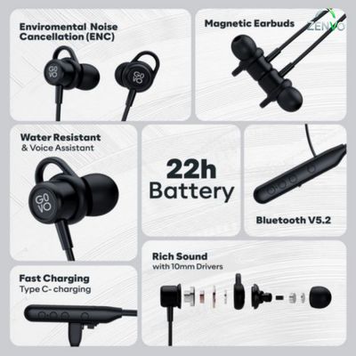 GOVO GoKixx 621 Wireless Neckband- Black_img_1