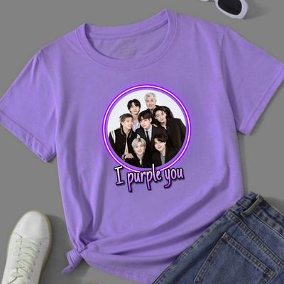 BTS T-shirt I Purple You Circle Frame_img_0