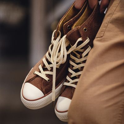 Retro Corduroy High Top Board Shoes_img_1