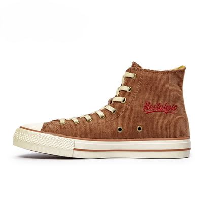 Retro Corduroy High Top Board Shoes_img_5