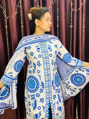 Coton dress whith skin print_img_3