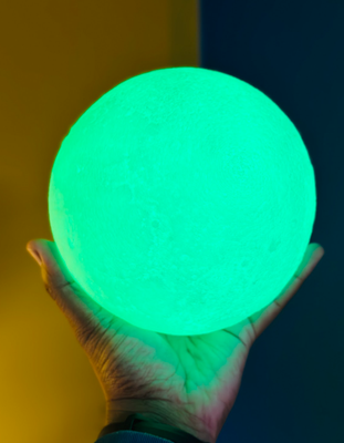 Rechargeable 3D Moon Lamp With Remote -18 CM_img_1