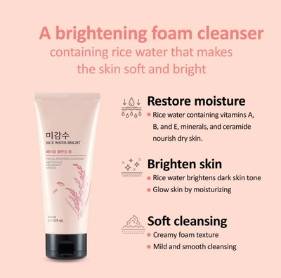The Face Shop - Rice Water Bright Facial Foaming Cleanser (150ml)_img_2