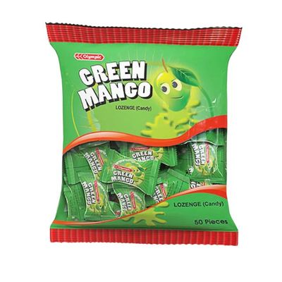 Olympic Green Mango Lozenge (Candy) 50pcs(অলিম্পিক গ্রিন ম্যাঙ্গো লজেঞ্জ (ক্যান্ডি))_img_0