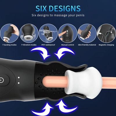 Swallowing Automatic Male Masturbator Cup Powerful Sucking Vibrating Penis Stimulation Oral Sex Toys for Men Masturbation Goods_img_3