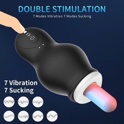 Swallowing Automatic Male Masturbator Cup Powerful Sucking Vibrating Penis Stimulation Oral Sex Toys for Men Masturbation Goods_img_5