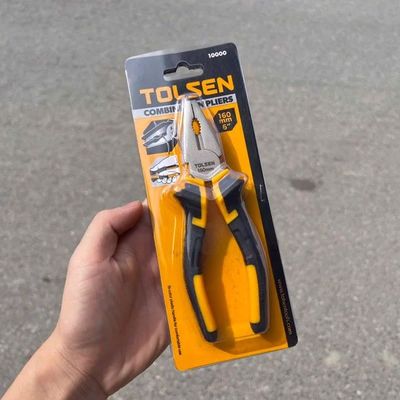 Tolsen Combination Pliers ( 6" / 7" / 8" ) Heavy Duty TPR Handle_img_3