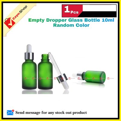 Empty Dropper Glass Bottle 10 ml Random color 1 pcs_img_1