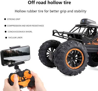 720P Hd Fpv Wifi Camera|2.4Ghz 1/18 Scale Off-Road Remote Control Truck Monster Trucks_img_3