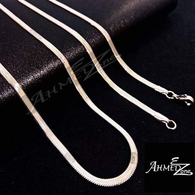 Premium Silver Color Flat Neck Chain_img_0