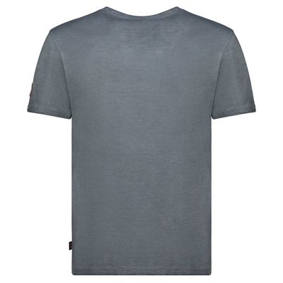 T-Shirt Men Short Sleeve with Dark Grey Flag_img_1