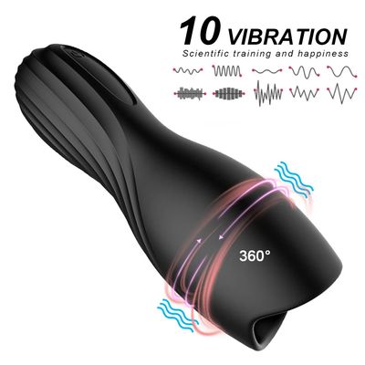 Male Glans Massager Penis Stimulator Delay Endurance Trainer Vibrator Oral Climax Male Masturbator Aircraft Cup Sex Toys for Men_img_2