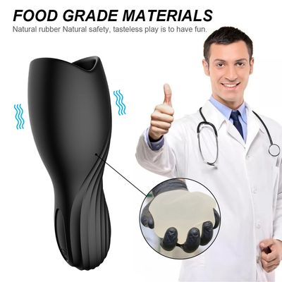 Male Glans Massager Penis Stimulator Delay Endurance Trainer Vibrator Oral Climax Male Masturbator Aircraft Cup Sex Toys for Men_img_4