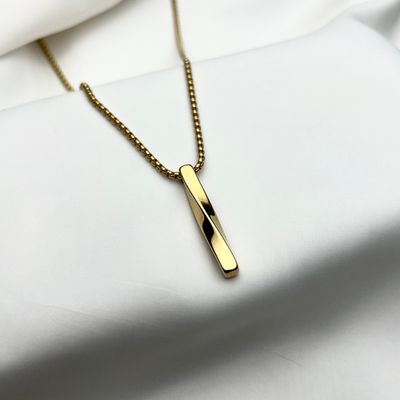 Twisted Stainless Steel Pendant_img_1