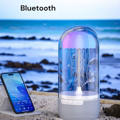 Jellyfish Wireless Speaker Creative Mechanical Dazzling Bluetooth Audio Portable 3D Breathing Light Subwoofer_img_2