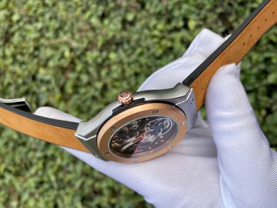 Hublot Automatic Orange Belt - Silver & RG Body_img_2