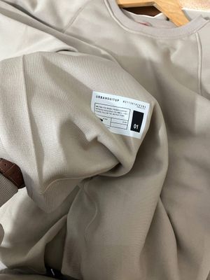 Beige colour oversized sweatshirt- Ragline sleeve_img_1