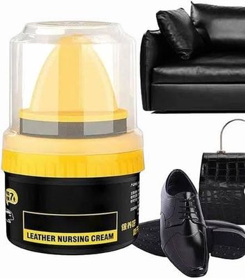 Leather Shoe Maintenance Oil With Sponge Liquid Shoe Polish Cream Fade-Resistant Leather Care Repair Cream For Sofas Furniture_img_1