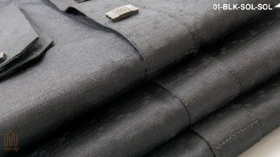 Chic Black Panjabi with Subtle Dot Design_img_2