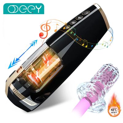 Automatic Thrusting Male Masturbator Penis Glans Stimulation Masturbation Cup Electric Pocket Pussy Stroker Toy Sex Toys for Men_img_0