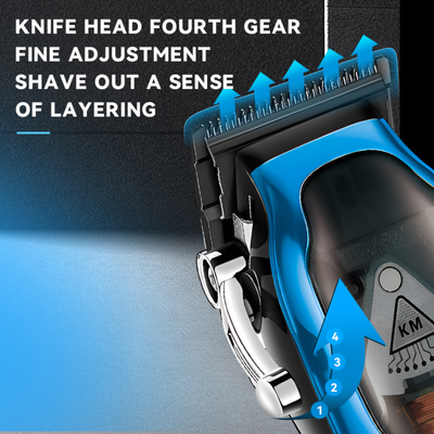 KEMEI KM-1763 high speed Rechargeable Professional  Hair Trimmer For Men_img_3