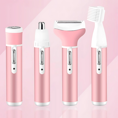 KEMEI KM-6637 Multi-Functional 4 In 1 Rechargeable Women Body Shaver_img_3