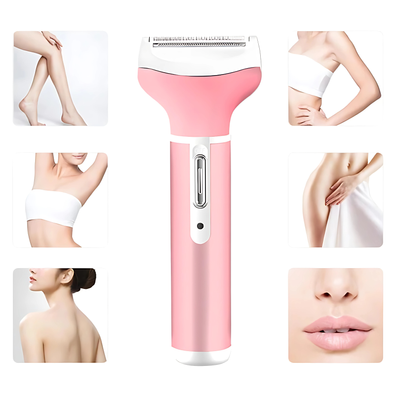 KEMEI KM-6637 Multi-Functional 4 In 1 Rechargeable Women Body Shaver_img_5
