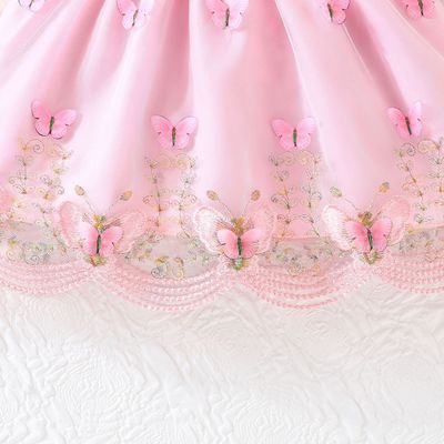 Baby Girl Sweet Pink Butterfly Tulle Princess Dress (6 months to 3 years)_img_5