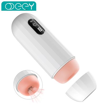Automatic Sucking Mastubator Cup Male Delayed Exercise Long Lasting Trainer Pussy Blowjob Masturbation Machine Sex Toys for Men_img_0