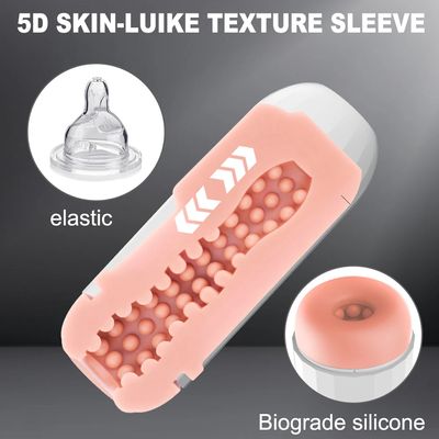 Automatic Sucking Mastubator Cup Male Delayed Exercise Long Lasting Trainer Pussy Blowjob Masturbation Machine Sex Toys for Men_img_5