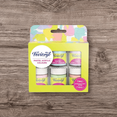 Fevicryl Multi Surface Pastel Acrylic Colours Kit 6 Shades X 15MI_img_0
