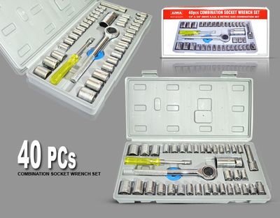Aiwa 40pcs Multipurpose Combination Socket Set with Box_img_5