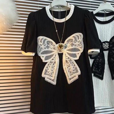 Extra Large Size Women's Casual Versatile Loose Half-sleeved T-shirt Oversized_img_1