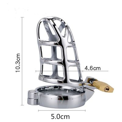 Metal Male Chastity Devices Hollow Cock Cage Penis Ring Sleeve Lockable Sex Toy for Men Bird Chastity Cage Bird Device For Adult_img_3