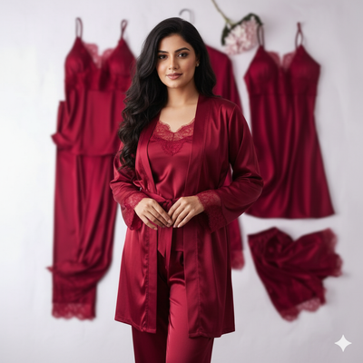 প্রিমিয়াম কোয়ালিটি (ফাইভ-পার্ট) নাইট ড্রেস_img_0