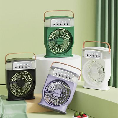 Rechargeable 5 Holes Mist Spray Air-cooler Fan_img_1