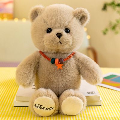 Adorable Bear Cub Plush Toy: Lucky Rag Doll for Children 28cm_img_2