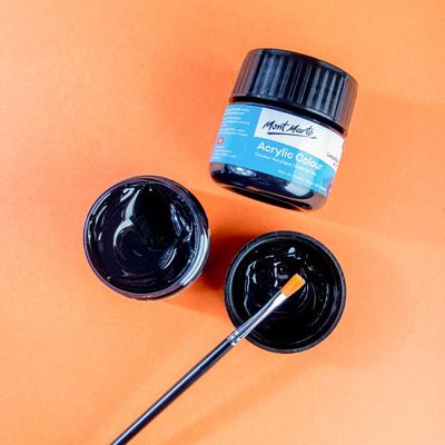 Mont Marte 100ml Black Colour (Lamp Black)_img_2