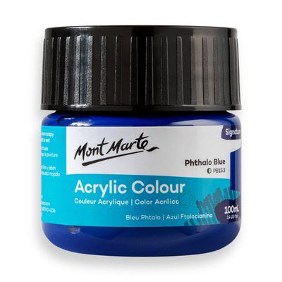 Mont Marte 100ml Phthalo Blue Colour_img_0