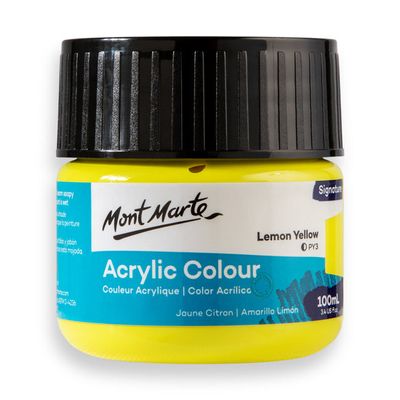 Mont Marte 100ml Lemon Yellow Colour._img_0