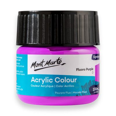 Mont Marte 100ml Fluoro Purple Colour_img_0