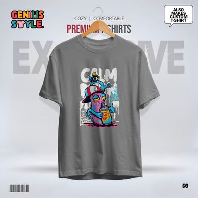 Calm Down Premium Drop Shoulder T-shirt - 50_img_1
