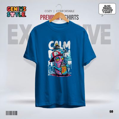 Calm Down Premium Drop Shoulder T-shirt - 50_img_6