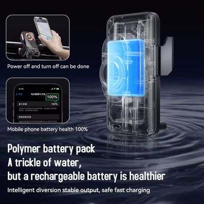 Transparent Electric Wireless Changing Phone Holder_img_4