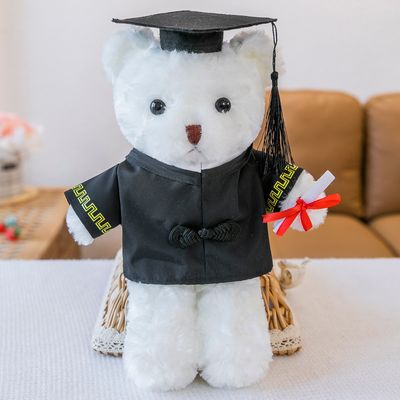 Doctor Hat Teddy Bear: Graduation Plush Toy Gift 30cm_img_4