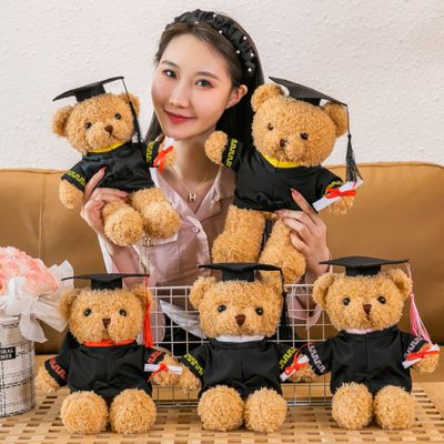 Doctor Hat Teddy Bear: Graduation Plush Toy Gift 30cm_img_3