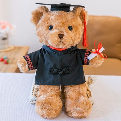 Doctor Hat Teddy Bear: Graduation Plush Toy Gift 30cm_img_5