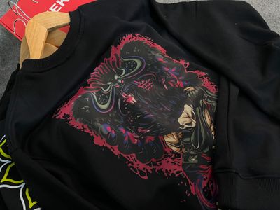 Premium Oversized Sweatshirt Luffy Kaido_img_0