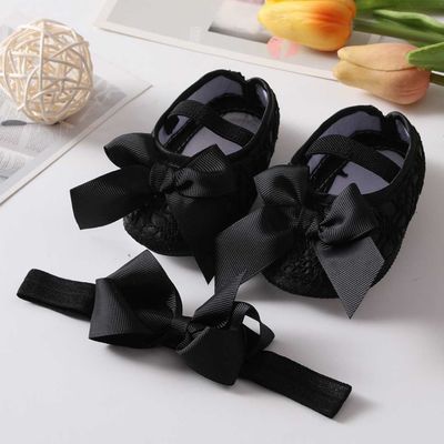 Beautiful Tie Band  Baby Girl Party Shoe_img_0